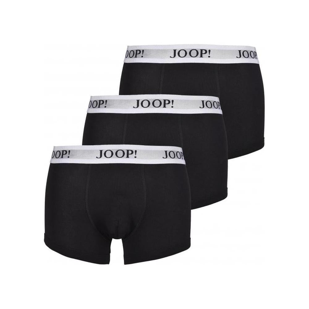 3-Pack Stretch Cotton Boxer Trunks, Black/white-Joop!-UNDERU