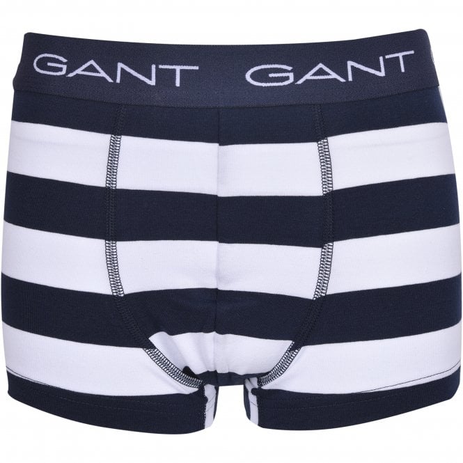 3-Pack Rugby Stripe Boys Boxer Trunks, Green/Navy-GANT-UNDERU