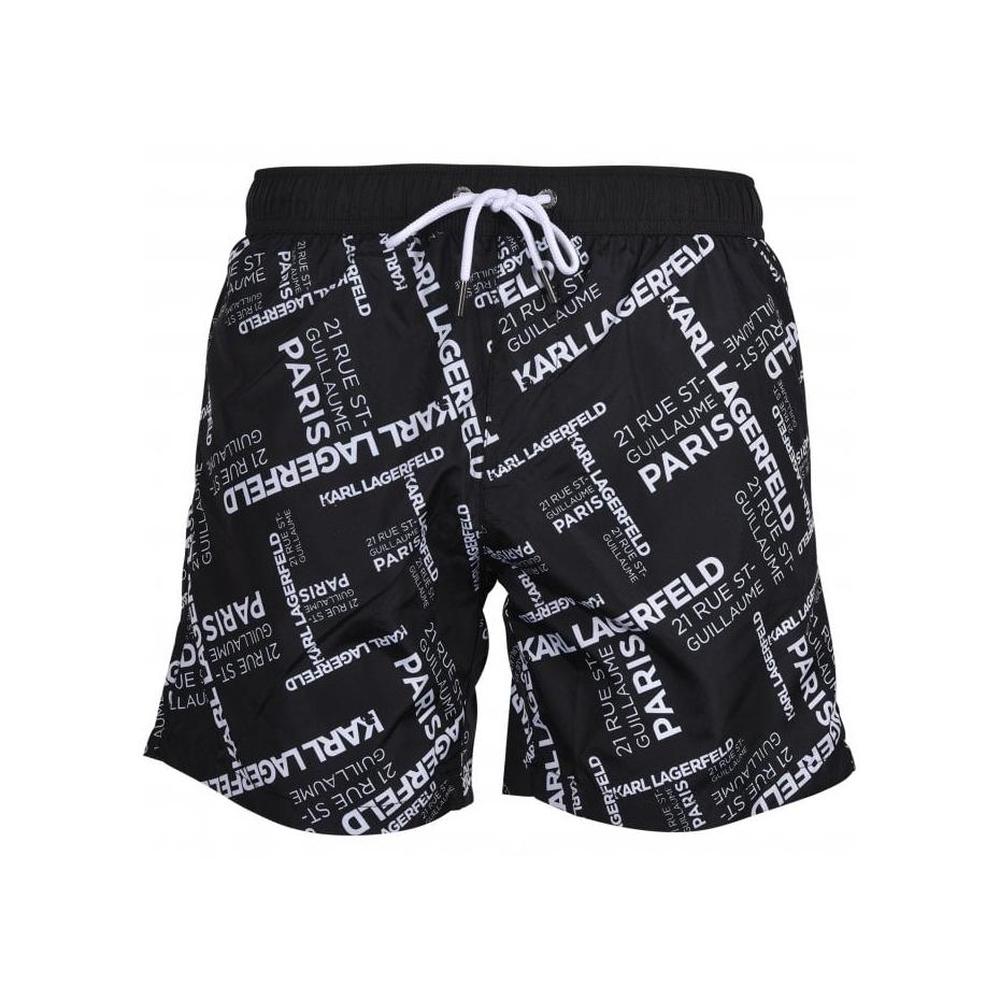 Rue St. Guillaume Swim Shorts, Black-Karl Lagerfeld-UNDERU