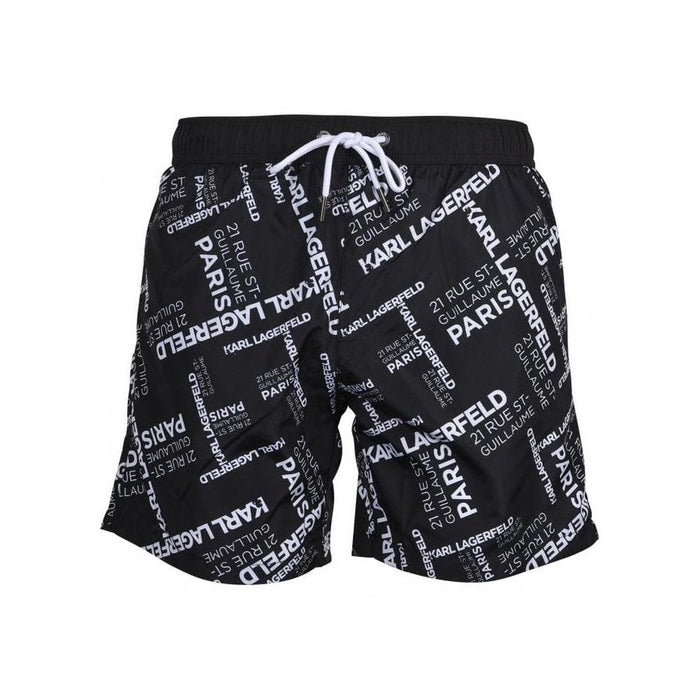 Rue St. Guillaume Swim Shorts, Black-Karl Lagerfeld-UNDERU