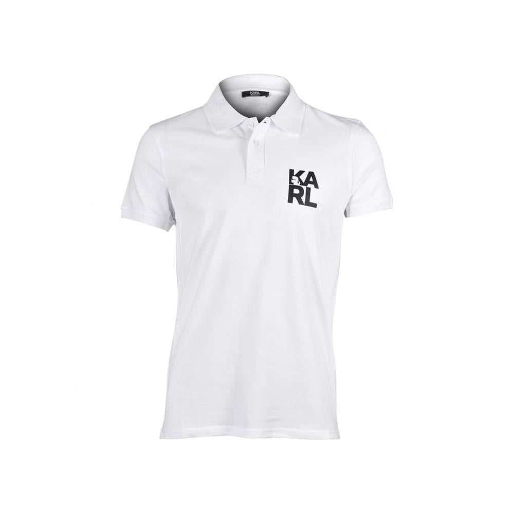 Classic Polo Shirt, White-Karl Lagerfeld-UNDERU
