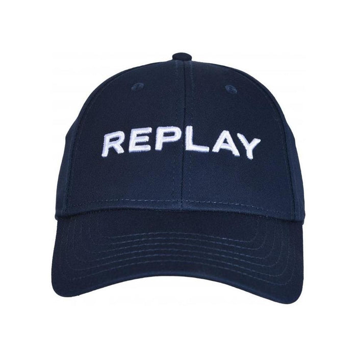 Classic Logo Baseball Cap, Navy-Replay-UNDERU