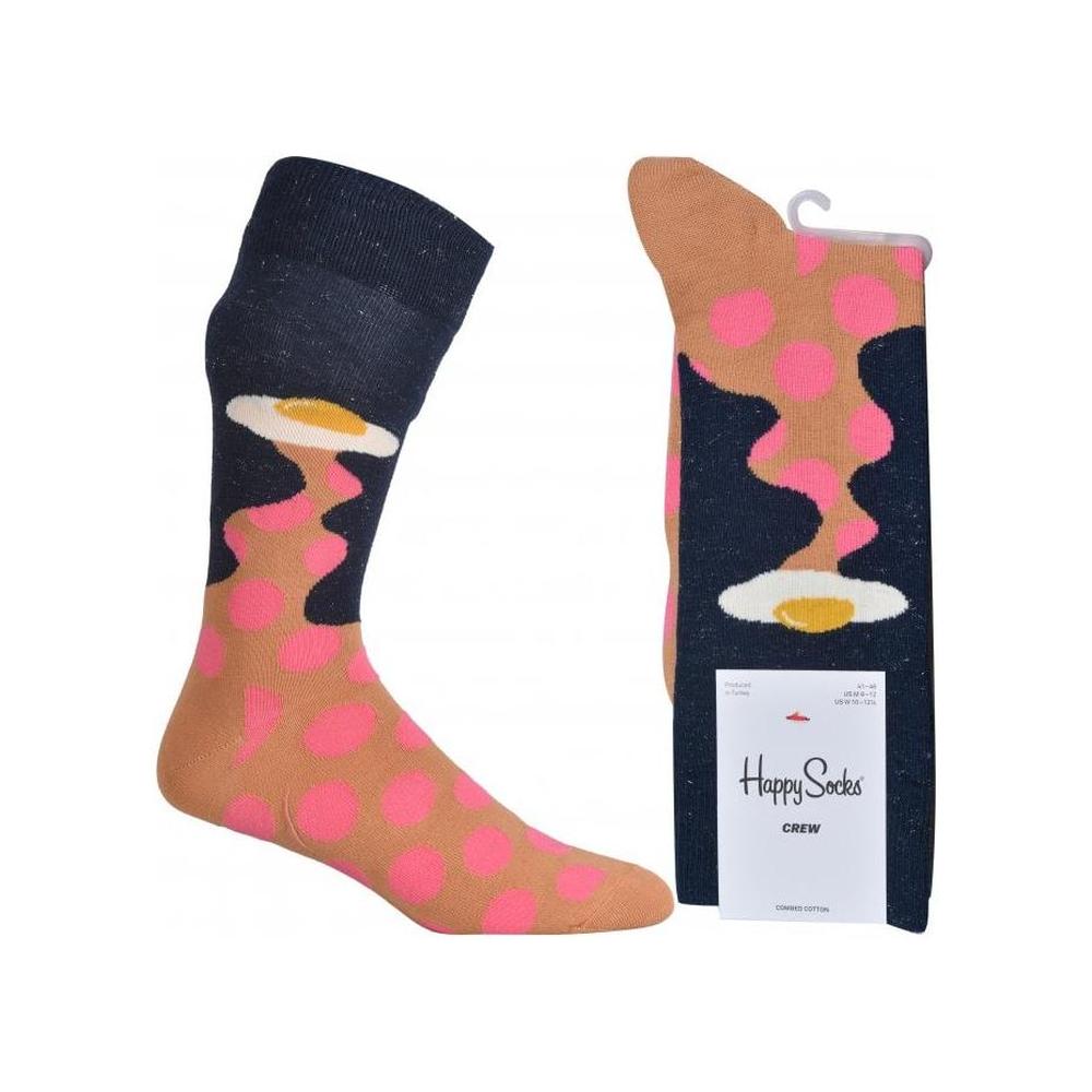 Egg Invader Socks, Navy/pink-Happy Socks-UNDERU