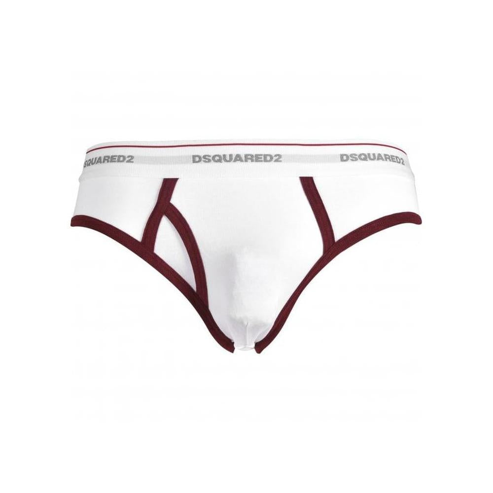 Kiss The Pine Brief, White/bordeaux-DSquared2-UNDERU