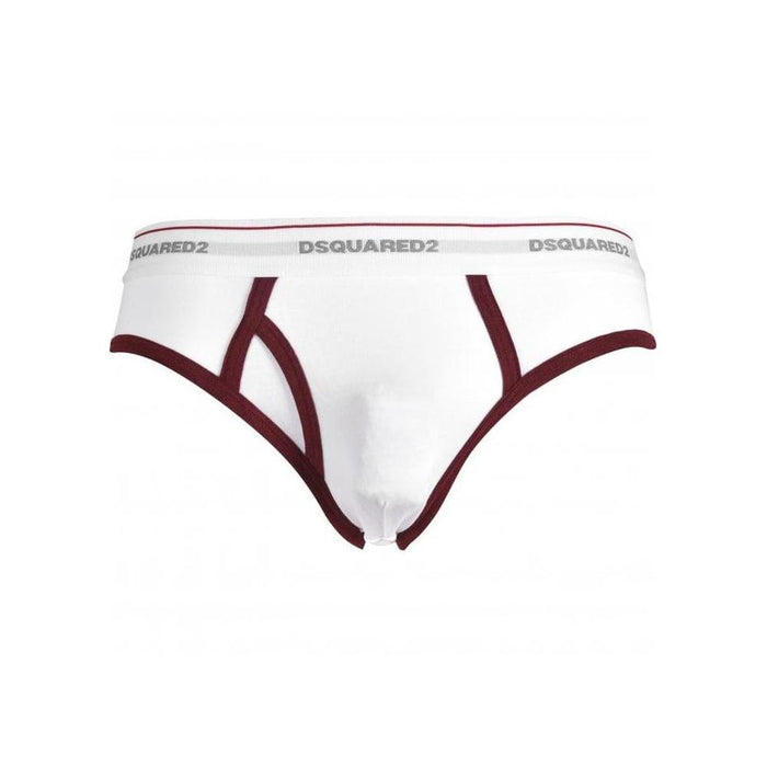 Kiss The Pine Brief, White/bordeaux-DSquared2-UNDERU