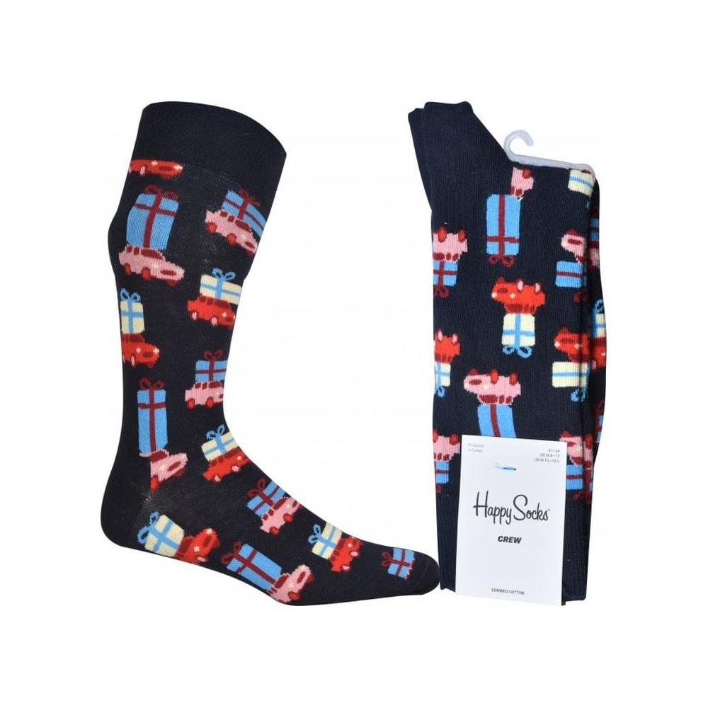 Holiday Shopping Socks, Navy/multi-Happy Socks-UNDERU