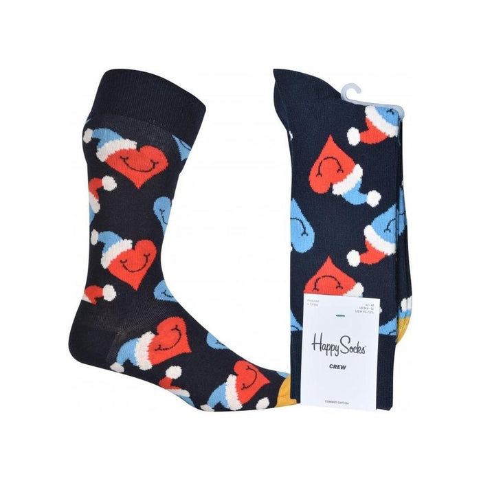 Santa Love Smiley Socks, Navy/multi-Happy Socks-UNDERU