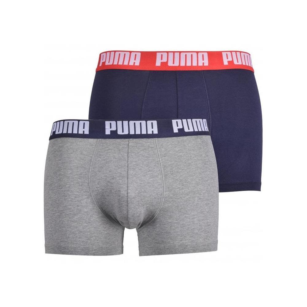 2-Pack Coloured Waistband Boxer Briefs, Navy/Grey-Puma-UNDERU