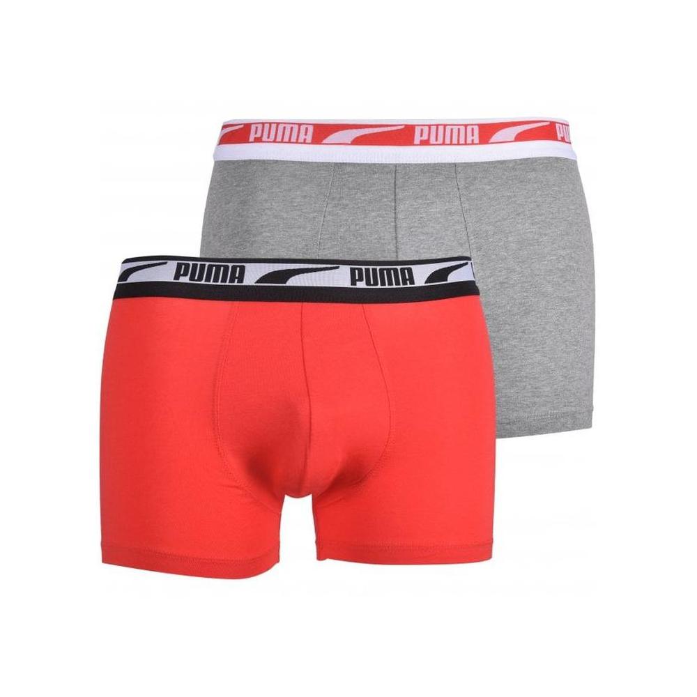 2-Pack Multi Logo Waistband Boxer Briefs, Grey/Red-Puma-UNDERU