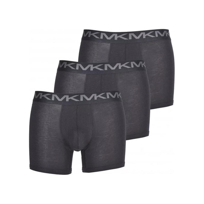 Michael Kors-3-Pack Classic Logo Boxer Briefs, Black-UNDERU