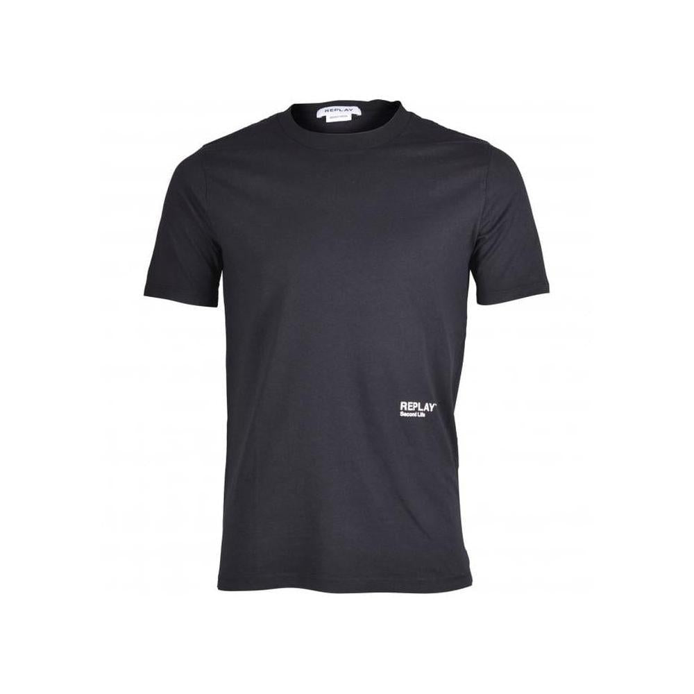 Second Life Print T-Shirt, Black-Replay-UNDERU