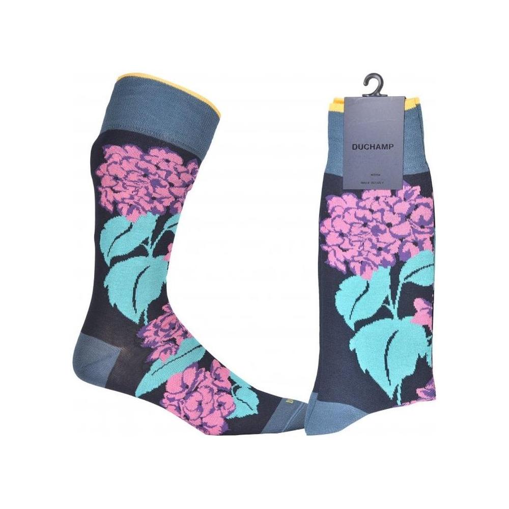 Duchamp-Dhalia Socks, Navy/pink-UNDERU