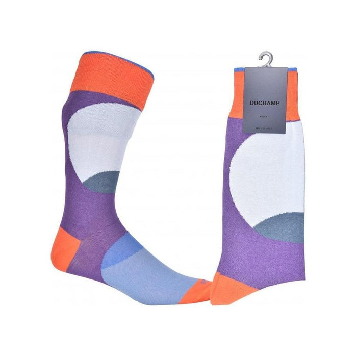 Duchamp-Circle Socks, Purple/orange-UNDERU