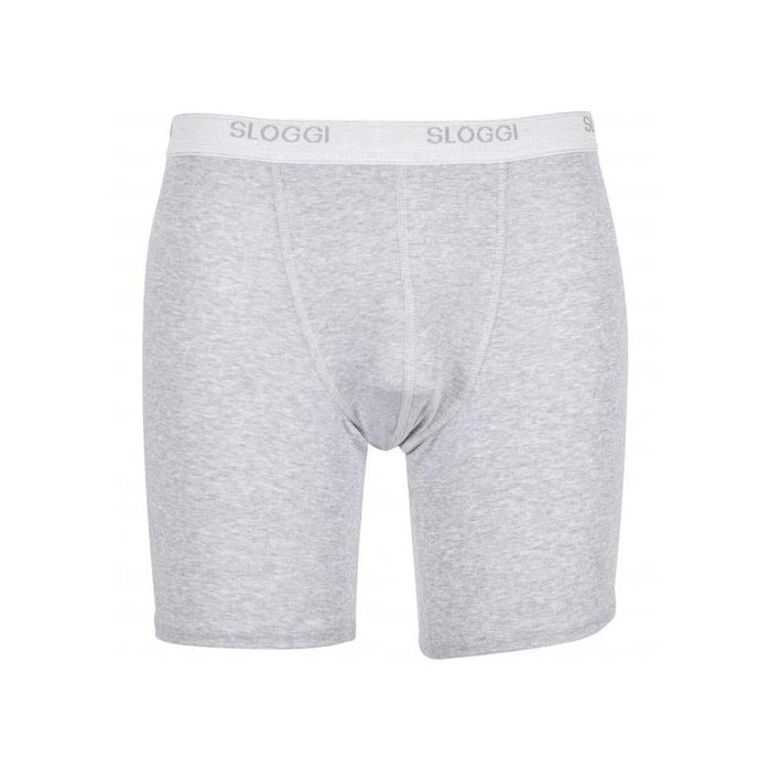 Sloggi-Basic Boxer Briefs, Grey Heather Melange-UNDERU