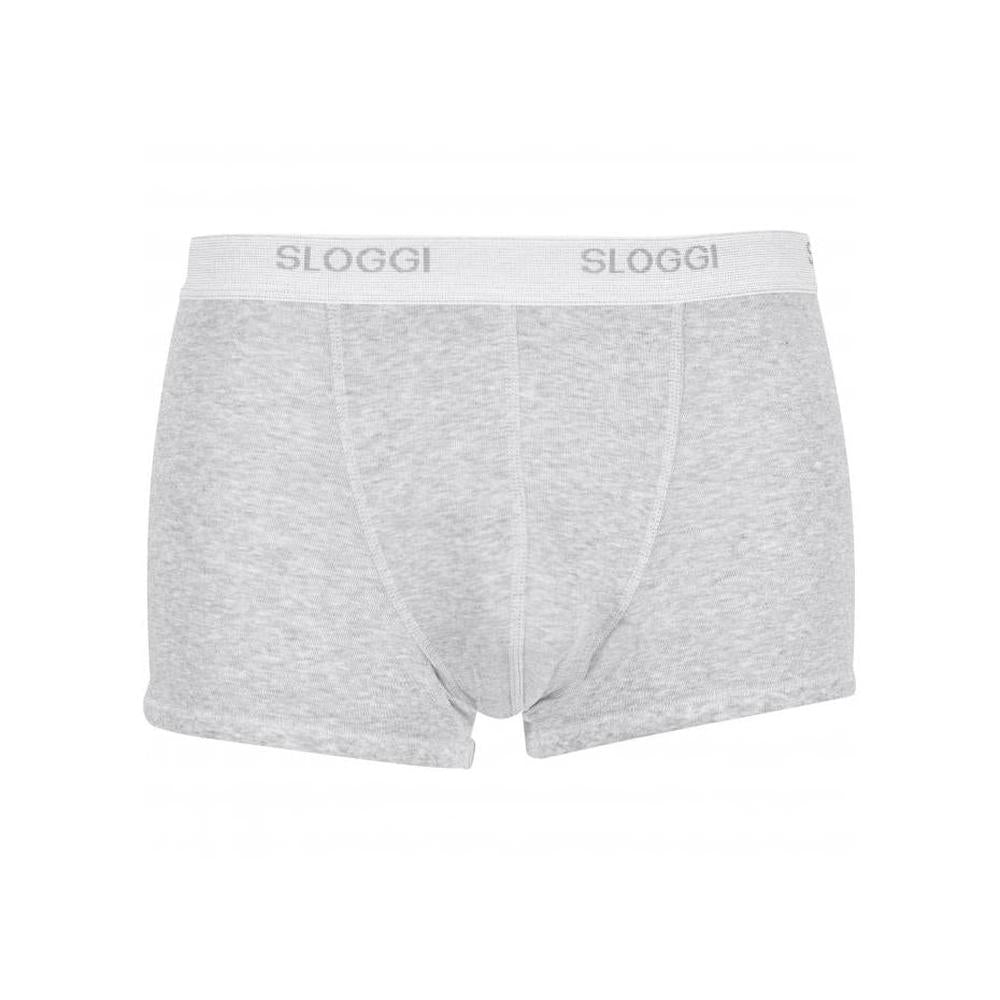Basic Short Boxer Trunk, Grey Heather Melange-Sloggi-UNDERU