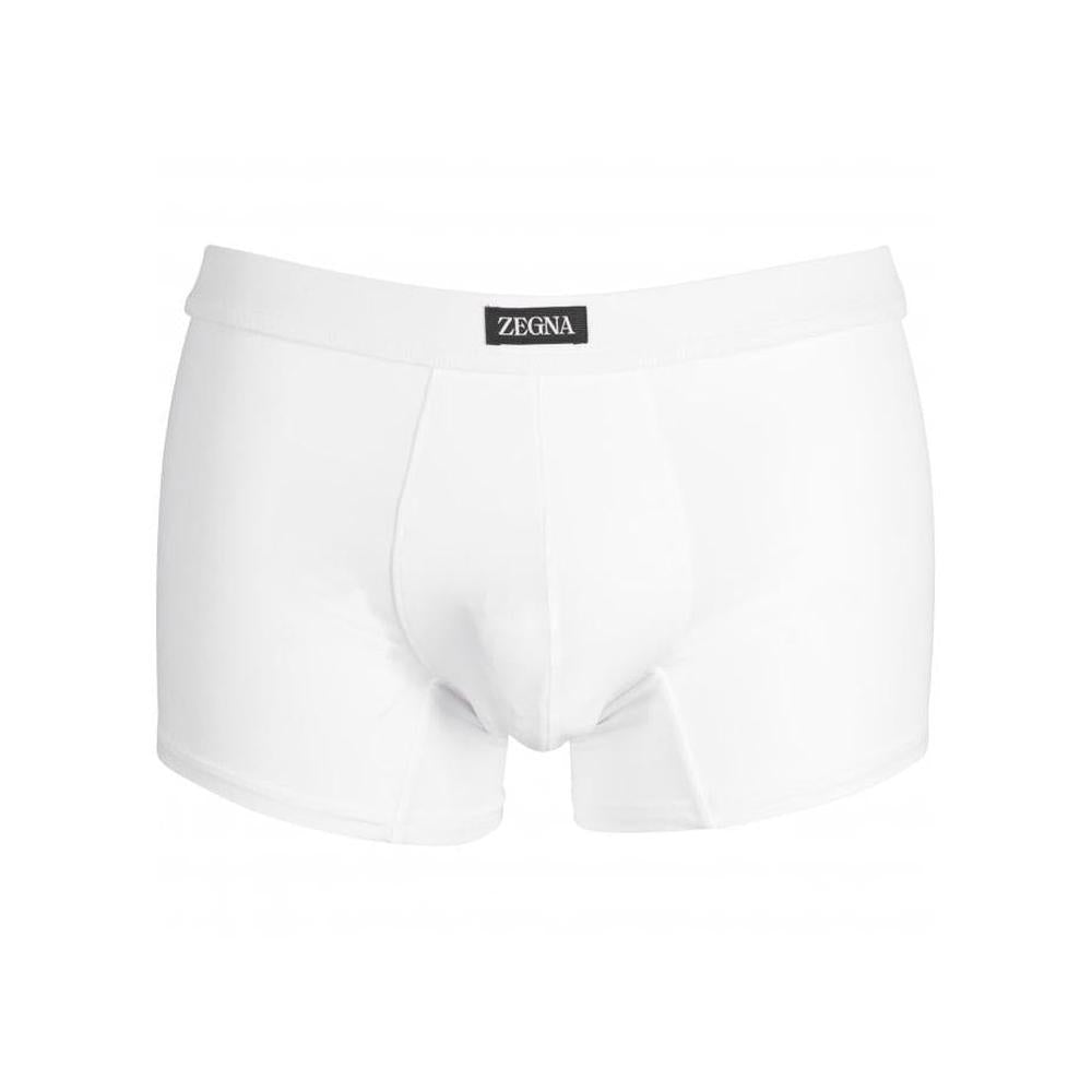 Stretch Modal Boxer Trunk, White-Ermenegildo Zegna-UNDERU