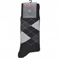 2-Pack Argyle & Solid Socks, Black-Tommy Hilfiger-UNDERU