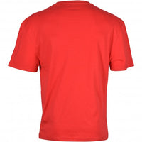 Side Logo Relaxed-Fit Beach T-Shirt, Red-HUGO-UNDERU