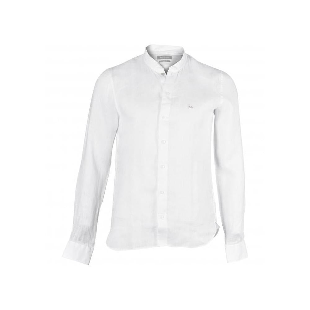 Michael Kors-Linen Shirt, White-UNDERU