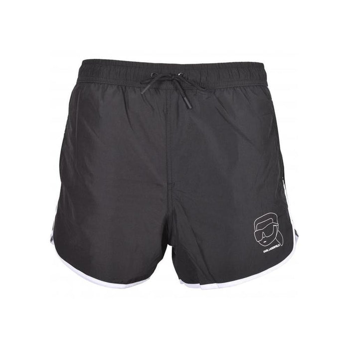 Ikonic 2.0 Running Swim Shorts, Black-Karl Lagerfeld-UNDERU