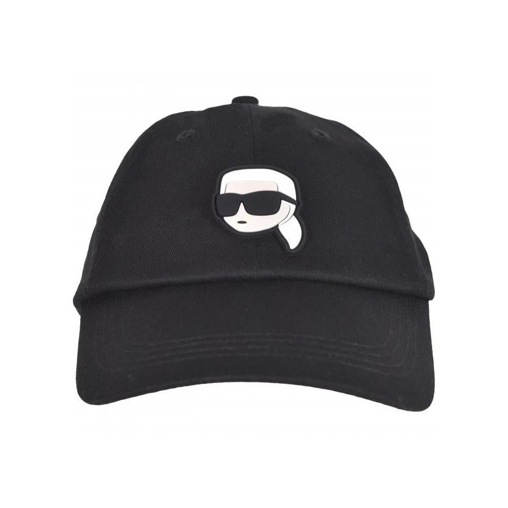 Ikonik Logo Baseball Cap, Black-Karl Lagerfeld-UNDERU