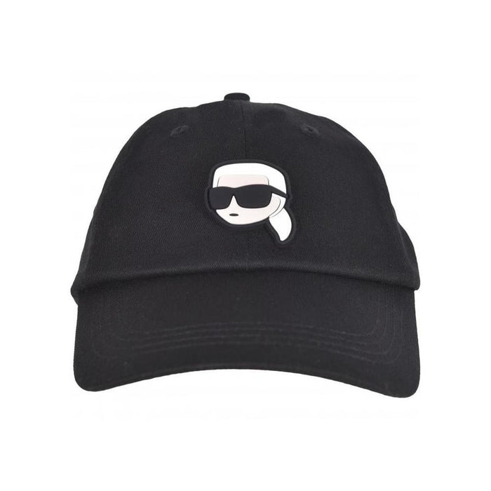 Ikonik Logo Baseball Cap, Black-Karl Lagerfeld-UNDERU