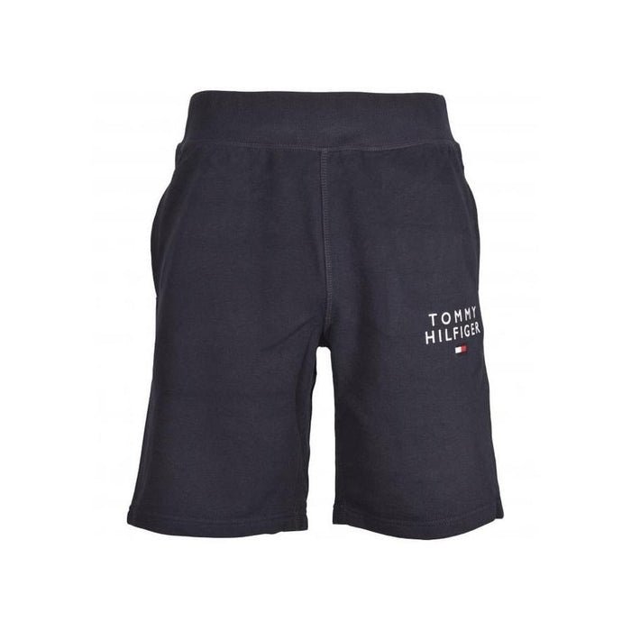 Tommy Hilfiger-Embroidered Logo Tracksuit Shorts, Navy-UNDERU