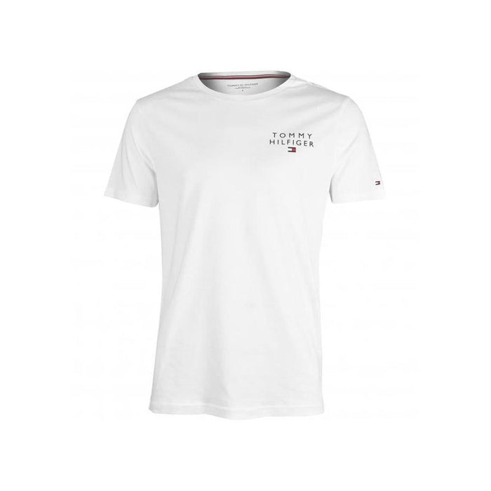 Tommy Hilfiger-Classic Logo T-Shirt, White-UNDERU