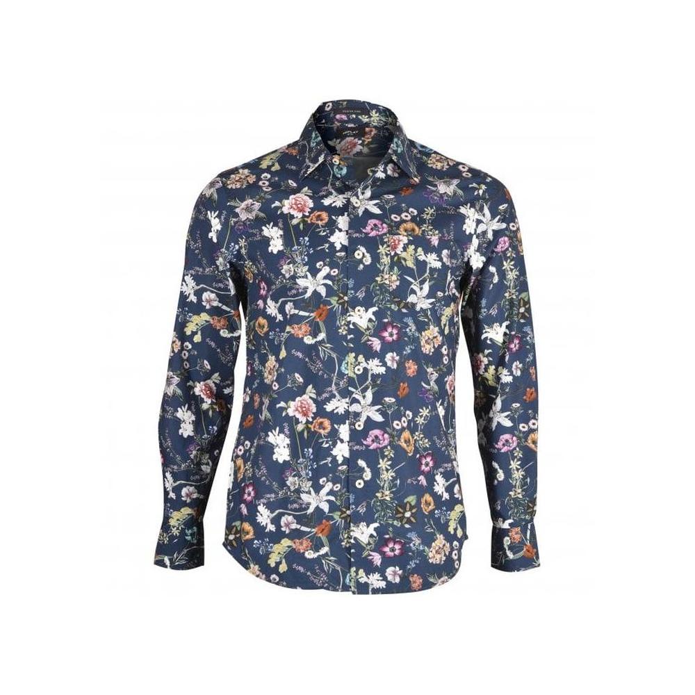 Replay-Floral Print Shirt, Navy/multicolour-UNDERU