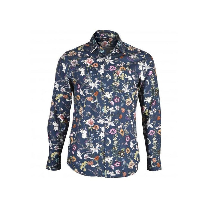 Replay-Floral Print Shirt, Navy/multicolour-UNDERU