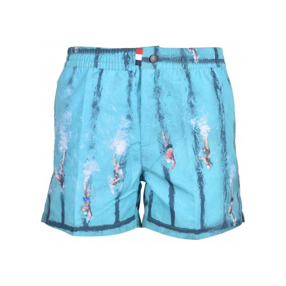 Franks-Pool Laps Beach-to-Bar Swim Shorts, Blue-UNDERU