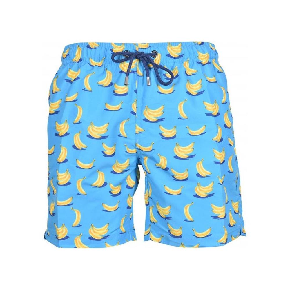 Franks-Bananas Print Swim Shorts, Blue-UNDERU