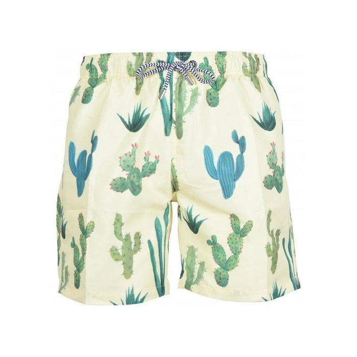 Franks-Cactus Print Swim Shorts, Sunshine-UNDERU