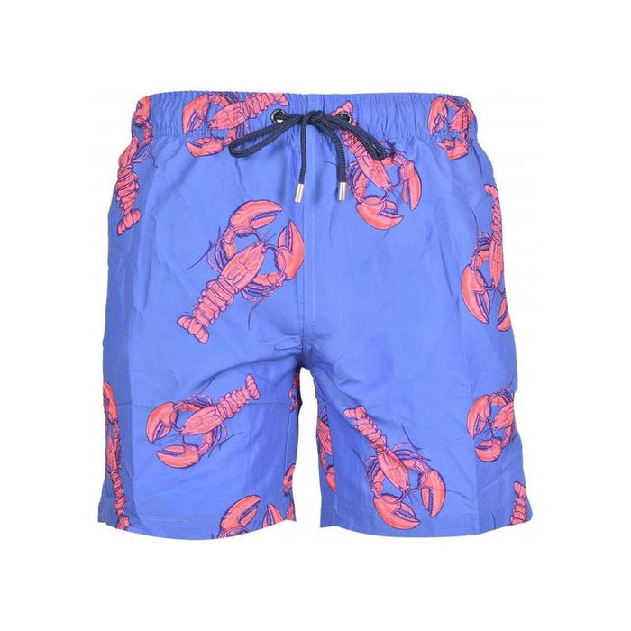 Franks-Lobster Print Swim Shorts, Navy-UNDERU