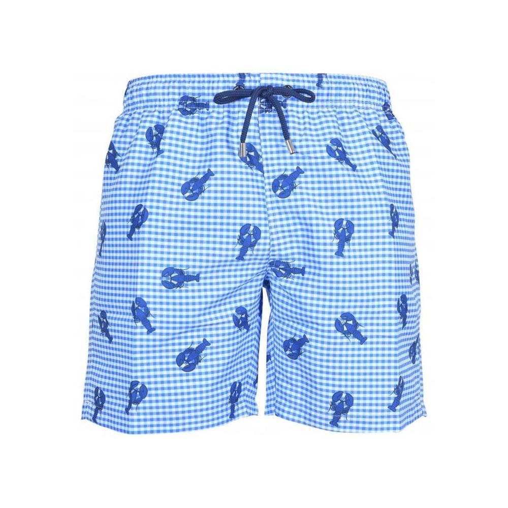 Franks-Lobster Picnic Print Swim Shorts, Blue-UNDERU