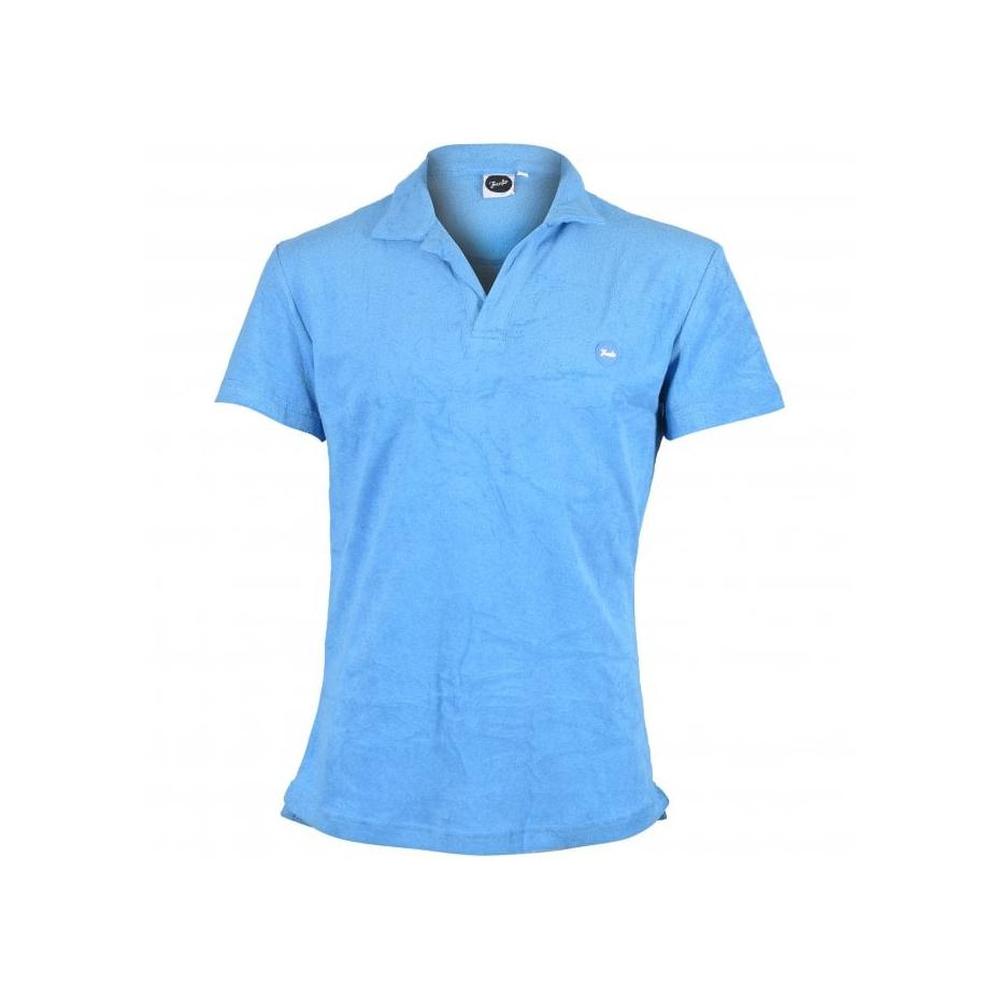 Franks-Terry Polo Shirt, Seafoam Blue-UNDERU