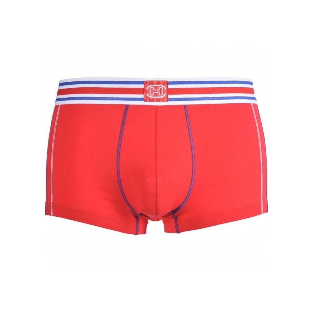 HOM-Tie Break Sports Contrast Boxer Trunk, Red-UNDERU