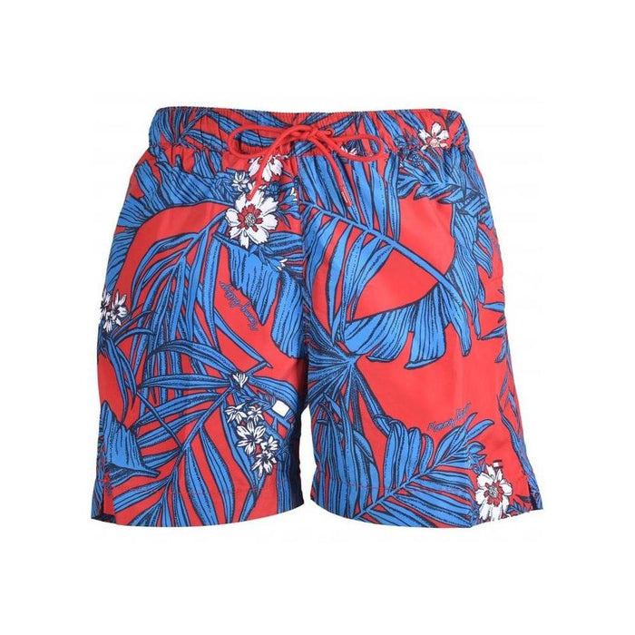 Tommy Hilfiger-Tropical Swim Shorts, Red/blue-UNDERU
