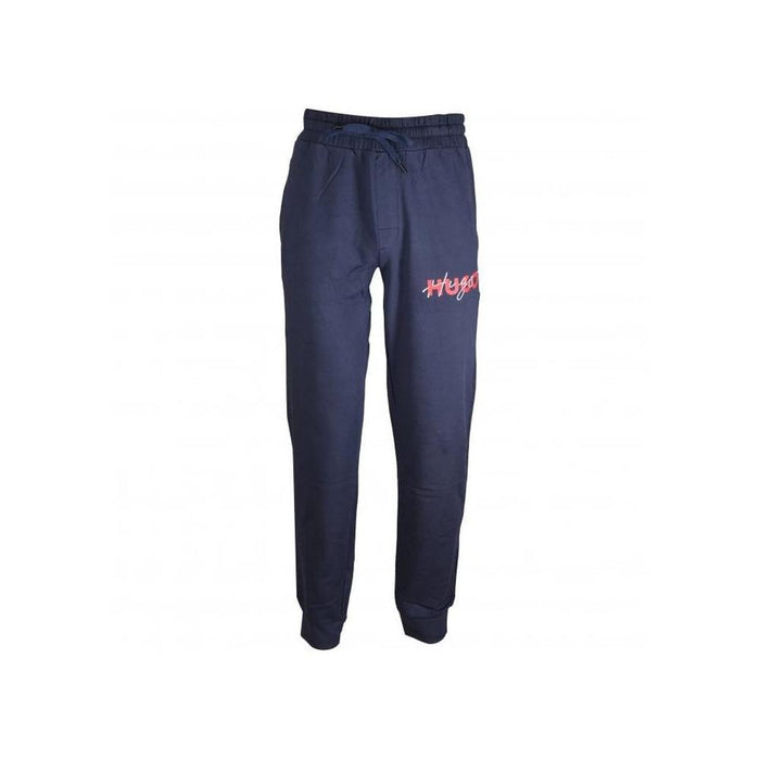 HUGO-Combined Logo Jogging Bottoms, Dark Blue-UNDERU