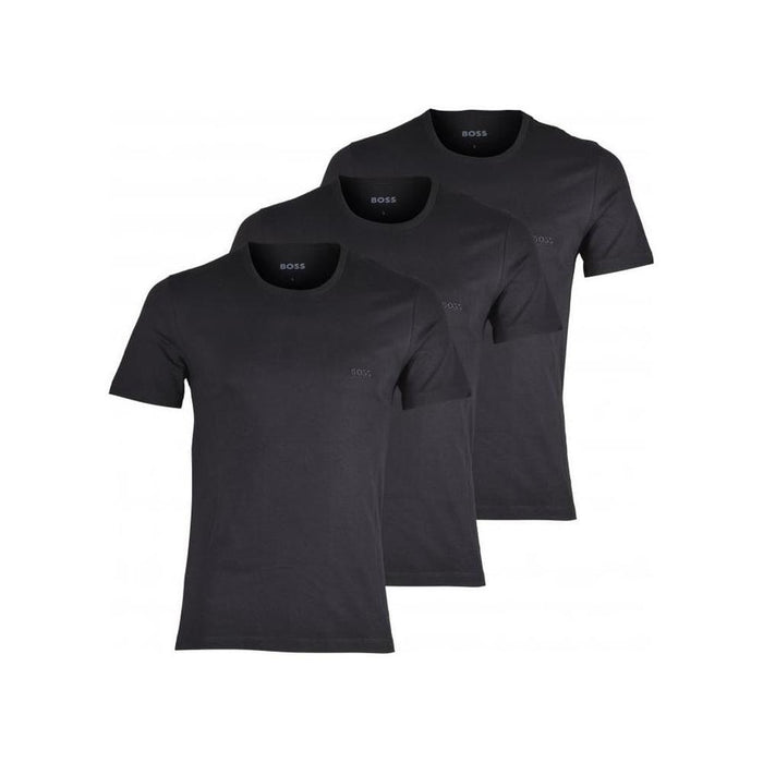 3-Pack Classic-Fit Crew-Neck T-Shirts, Black-BOSS-UNDERU