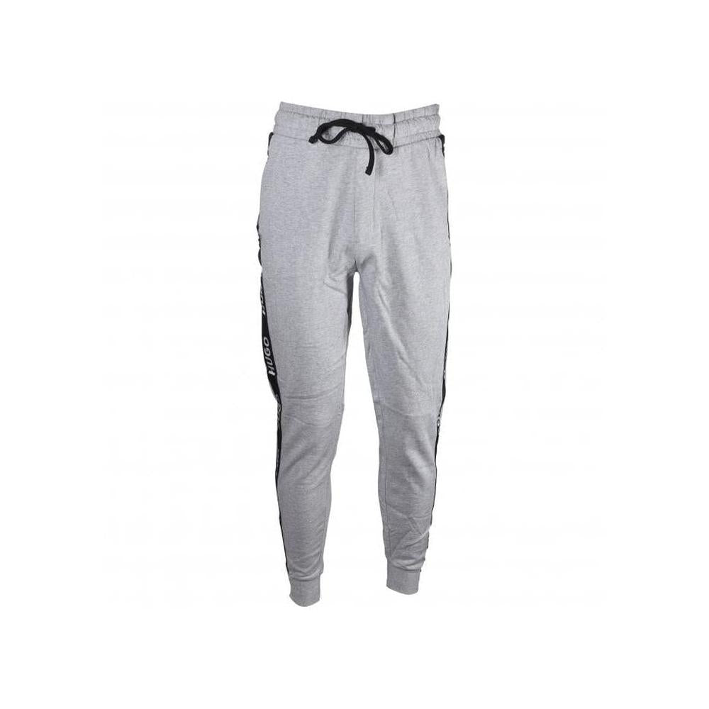 HUGO-Sporty Logo Jogging Bottoms, Medium Grey Melange-UNDERU