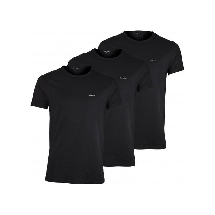 Paul Smith-3-Pack Crew-Neck T-Shirts, Black-UNDERU