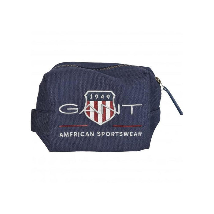 GANT-Shield Logo Wash Bag, Navy-UNDERU