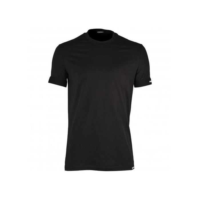 DSquared2-Logo Sleeve T-Shirt, Black-UNDERU