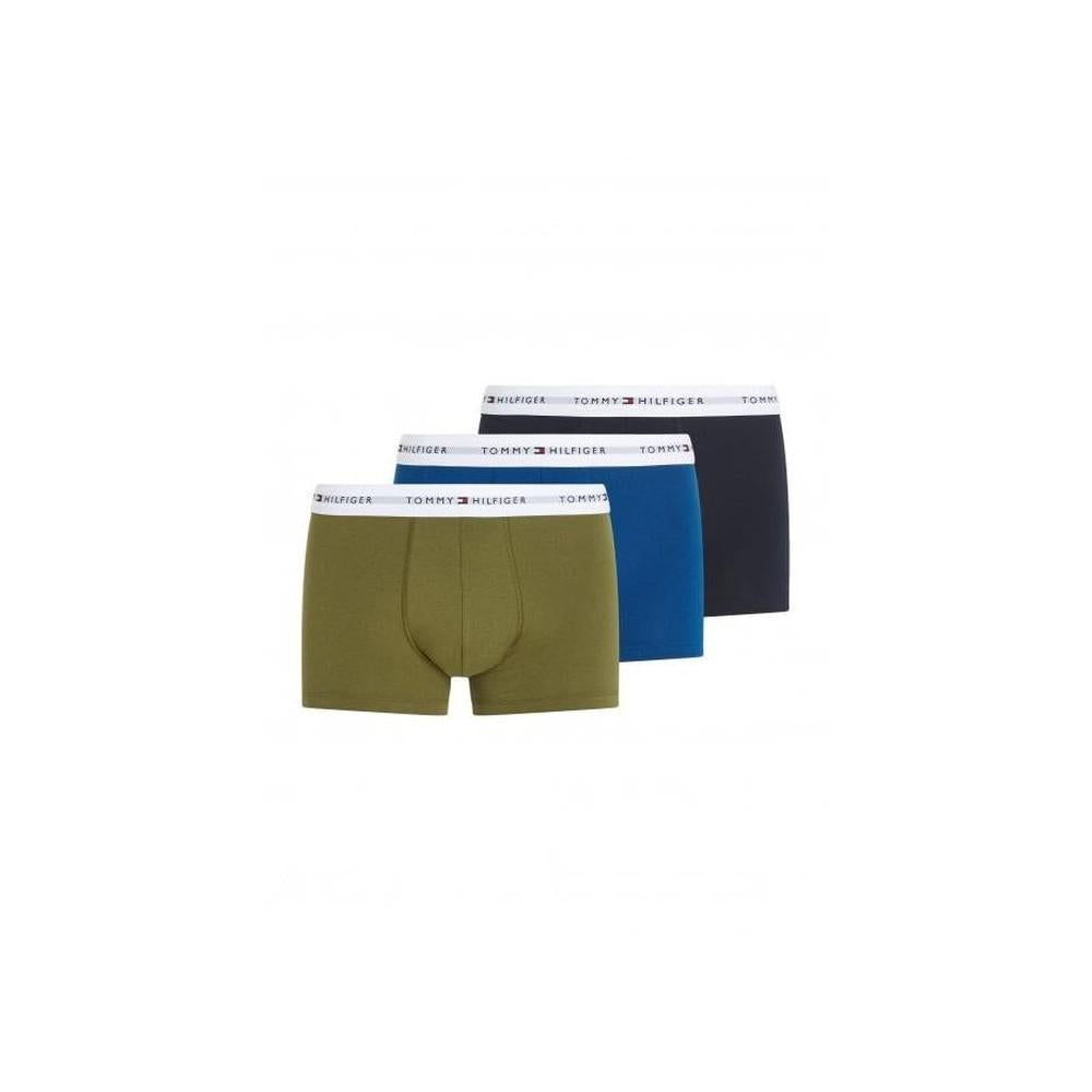 Tommy Hilfiger-3-Pack Premium Essentials Boxer Trunks, Navy/Blue/Khaki-UNDERU
