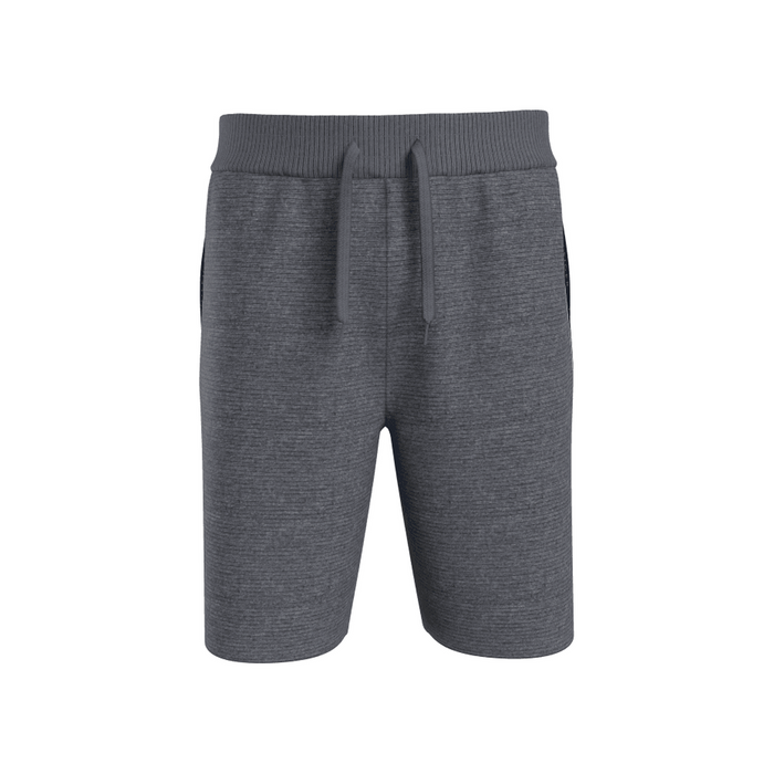 Tommy Hilfiger-Soft Ribbed Tracksuit Shorts, Dark Grey Heather-UNDERU
