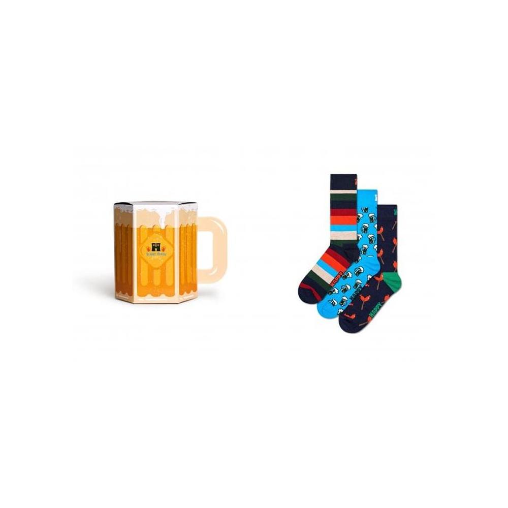 Happy Socks-3-Pack Wurst & Beer Socks Gift Box, Multi-UNDERU