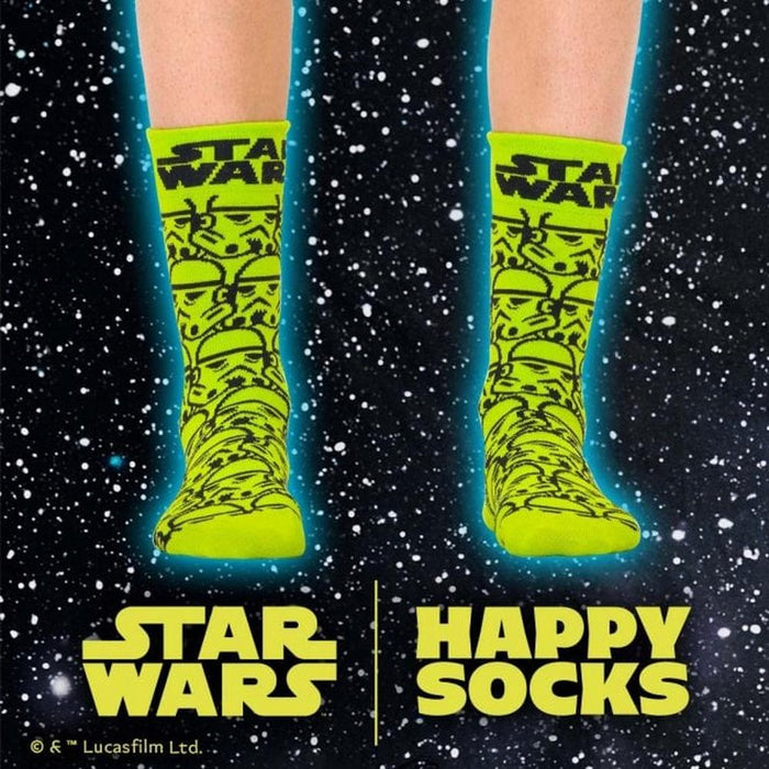 Happy Socks-Star Wars™ Storm Trooper Socks, Green/black-UNDERU