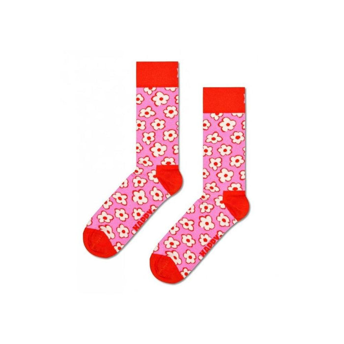 Happy Socks-Flower Socks, Pink-UNDERU