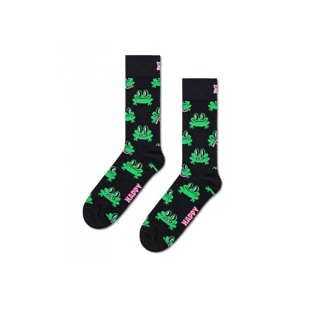 Happy Socks-Frog Socks, Black/green-UNDERU